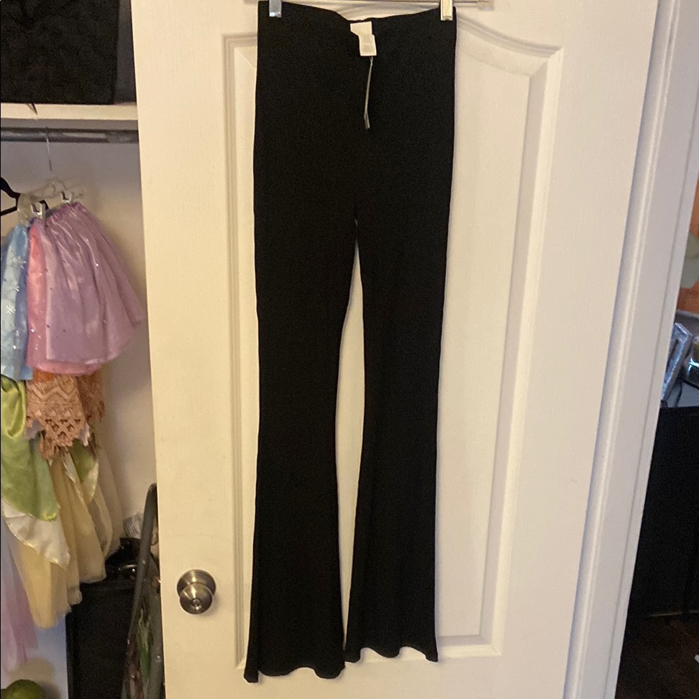 Chic Black Flared Pants